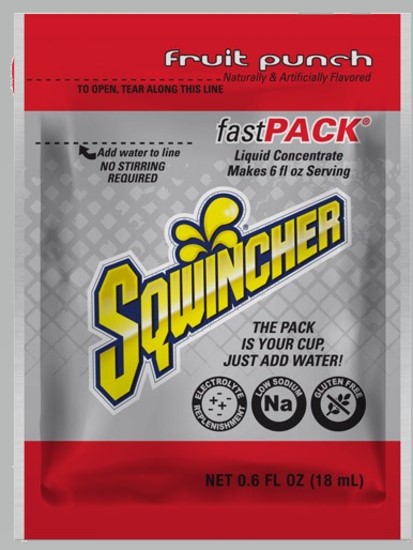 Sqwincher® FAST PACK® Fruit Punch - First Aid Safety
